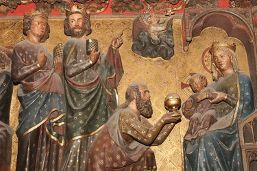 Notre Dame de Paris katedrális szobra: Vízkereszt, Párizs, Franciaország