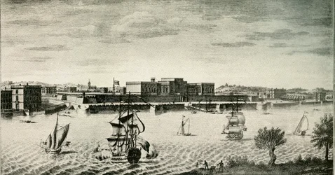 Old Fort William, a folyóból, 1754, 1925.