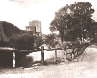 Old Moat, Portchester Castle, Hampshire, 1894.