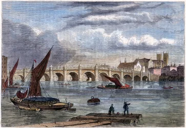 A régi Westminster híd 1754-ben, 19. század