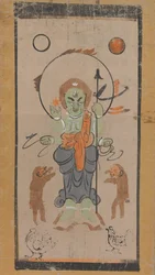 Otsu-e-of-írott dokumentum Yaksha Vaj et al. És k-személy, 17. sor ry.