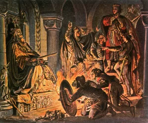 III. Ottó felkeresi Nagy Károly sírját, i.sz. 1000-ben, 1936-ban.