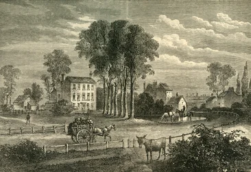 Paddington Green 1750-ben, 1876 körül.