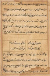 Oldal a Papagáj meséiből Tuti-nama: szövegoldal, c. 1560.
