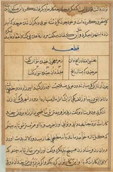 Oldal a Papagáj meséiből Tuti-nama: szövegoldal, c. 1560.