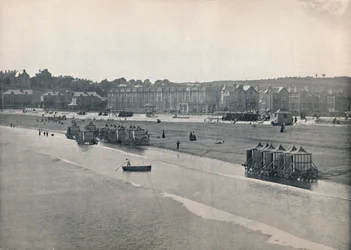 Paignton – The Sands, a mólóról, 1895