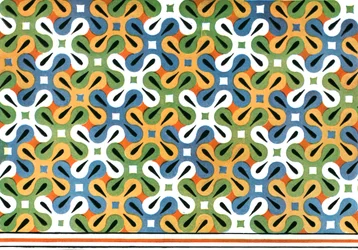 Festett mennyezet Amenemhet sírjában, Thébában, Egyiptomban, 1928.