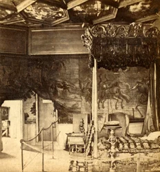 Holyrood palota. Queen Marys hálószoba, 1912.