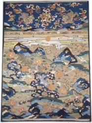 Panel Furnishing Fabric, Kína, Késő-Ming-dinasztia 1368-1644Qing-dinasztia 1644-1911...