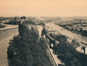 Panoráma a Meuse-re a Merveilleuse útról nézve, c1900