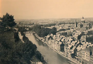 Panoráma a Sambre-ről, c1900
