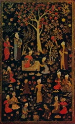 Perzsa papírmasé könyvborító, c1600