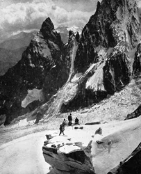 Peteret-gerinc, Mont Blanc, Franciaország, XX. század eleje