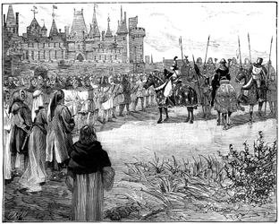 Szép Fülöp ötezer fegyverviselésre kész párizsi áttekintése, c1285-1314 1882-1884