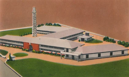 Pielroja cigarettagyár, Colombian Tobacco Co. Inc., Barranquilla, 1940-es évek