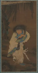 Hanshan költő és remete, 1400-as évek.