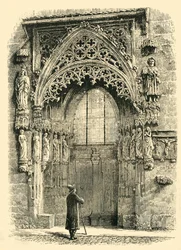 A nürnbergi Szent Sebaldus templom porsche, 1890.