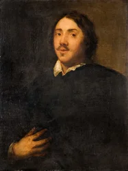 Feketébe öltözött úriember portréja, 1700.