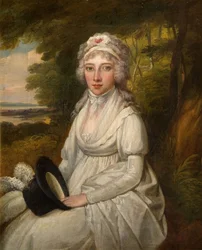 Az Osler család hölgyének portréja, 1780-1800.