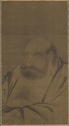 Bodhidharma portréja, 14. század.