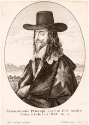 I. Károly portréja, kocsma. 1649.