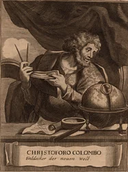 Kolumbusz Kristóf portréja, 1681.