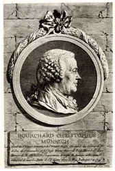 Burkhard Christoph von Munnich gróf portréja 1683-1767