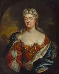 Caroline nassau-saarbrückeni grófnő portréja 1704-1774, c. 1725.