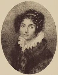 Josephine Deym Stritetz grófnő portréja, született Brunsvik de Korompa 1779-1821, c. 1800.