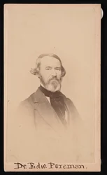 Dr. Edward R. Foreman portréja 1808-1885, 1876 előtt.
