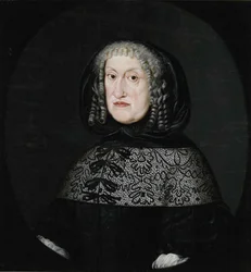 Anhalt-Zerbst Eleanor arcképe, Schleswig-Holstein-Sønderburg-Norburg hercegné 1608-1681,