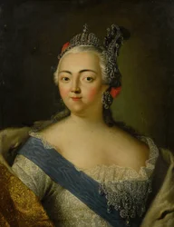 Erzsébet orosz császárné portréja 1709-1762.
