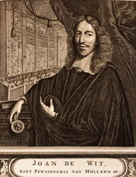 Johan de Witt portréja 1625-1672 Forrás: Háborús jelenet, 1675.