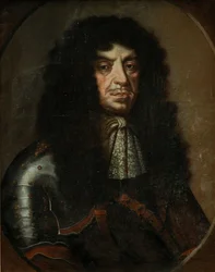 II. János Kázmér Vasa 1609-1672 lengyel király és litván nagyherceg portréja, XVII. század második fele.