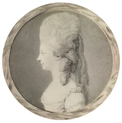 Savoyai Marie Louise 1749-1792, lamballei hercegnő portréja, XVIII. század második fele