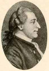 W. H. Drayton úr portréja, feltupírozott és copfba rendezett hajjal, 1770 körül, 1937.