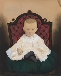 Egy csecsemő portréja, 1880-as évek.