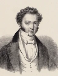 Ignaz Moscheles zongoraművész és zeneszerző portréja 1794-1870 ,