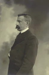 Moritz Moszkowski zongoraművész és zeneszerző portréja 1854-1925, c. 1900.