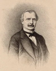 Auguste Mermet zeneszerző portréja 1810-1889, 1876.