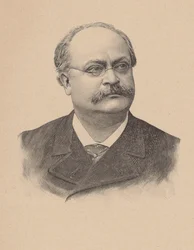 Charles Lecocq zeneszerző portréja 1832-1918.