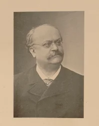 Charles Lecocq zeneszerző portréja 1832-1918.