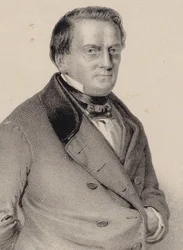 Franz Lachner zeneszerző portréja 1803-1890, 1850.