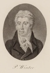 Peter von Winter zeneszerző portréja 1754-1825, 1825 körül.
