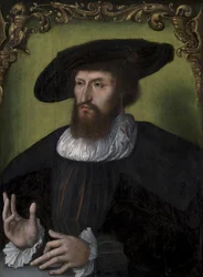 II. Keresztény dán király portréja 1481-1559, 1514-1516.