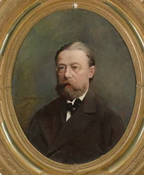 Bedrich Smetana zeneszerző portréja.