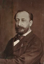 Camille Saint-Saëns 1835-1921, 1880 zeneszerző portréja.