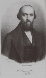 Johann Friedrich Franz Burgmüller zeneszerző portréja 1806-1874, c. 1840