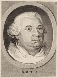 Niccolò Jommelli zeneszerző portréja 1714-1774.