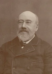Gustave Nadaud zeneszerző és sanzonnár portréja 1820-1893, 1880.